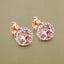 Pendientes Halo de Morganita y Diamante Blanco de 0.93 Quilates