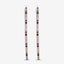 2.24 Carat Multi Sapphire .925 Sterling Silver Hoop Earrings
