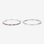 2.24 Carat Multi Sapphire .925 Sterling Silver Hoop Earrings
