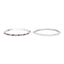 2.24 Carat Multi Sapphire .925 Sterling Silver Hoop Earrings