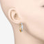 2.66 Carat Genuine Blue Topaz & White Topaz Sterling Silver Earrings