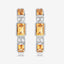Boucles d'oreilles en argent sterling avec citrine et topaze blanche de 2,88 carats