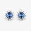 Boucles d'oreilles en saphir bleu véritable et diamants blancs de 1,87 carat