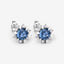 Boucles d'oreilles en saphir bleu véritable et diamants blancs de 1,87 carat