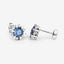 Boucles d'oreilles en saphir bleu véritable et diamants blancs de 1,87 carat