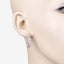 Boucles d'oreilles en Morganite et Topaze Blanche de 0,98 Carat