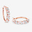 Boucles d'oreilles en Morganite et Topaze Blanche de 0,98 Carat