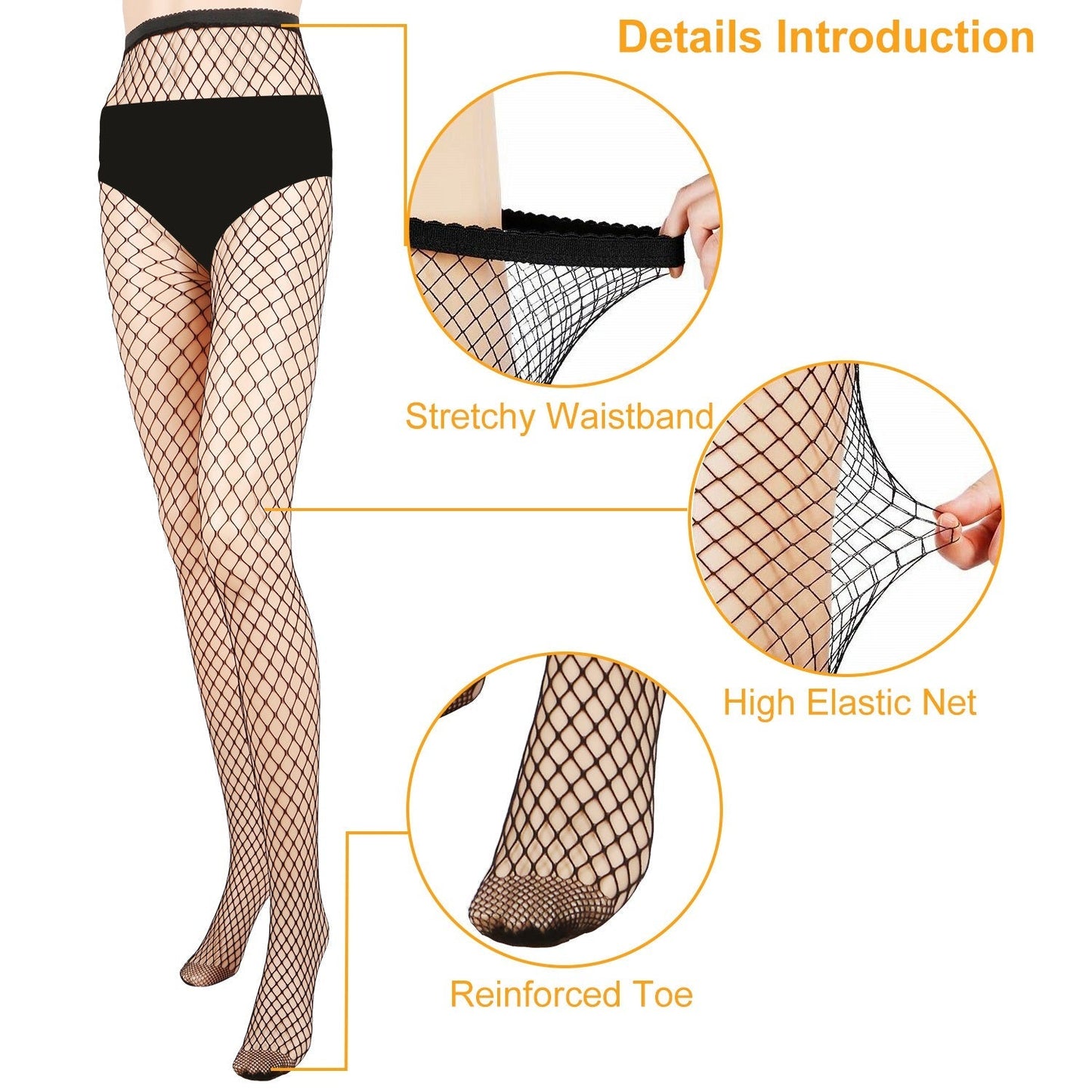 High Waist Fishnet Tights for Women - Stylish & Comfortable