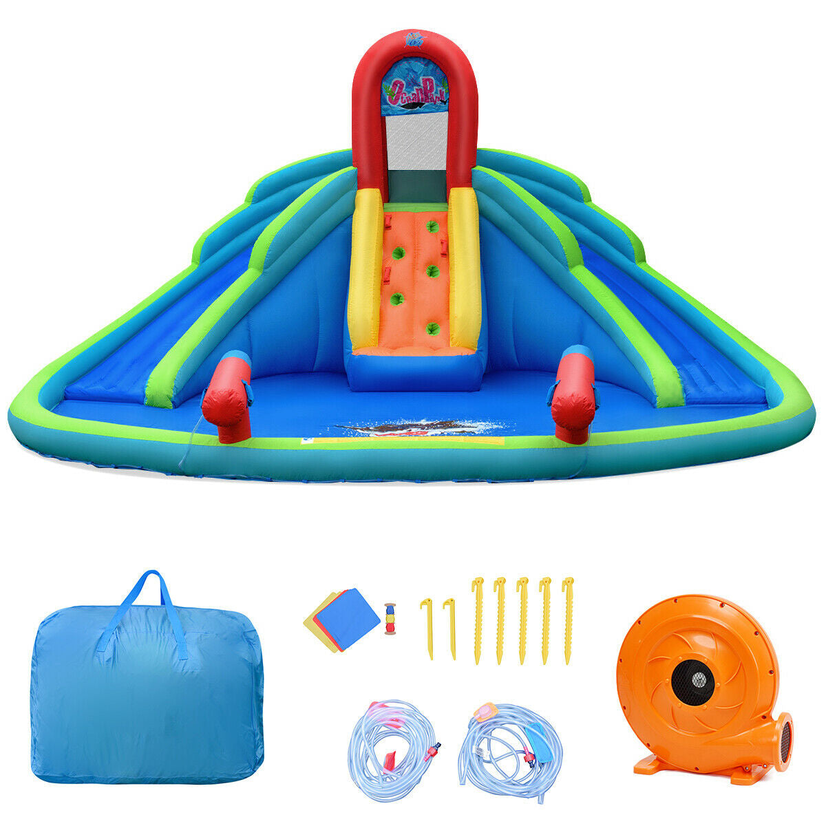 Inflatable Water Slide Bounce House with Splash Pool
