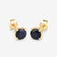 Boucles d'oreilles en saphir bleu véritable de 1,70 carat en or jaune 10K