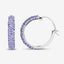 Elegant 3.06 Carat Genuine Tanzanite Sterling Silver Earrings