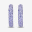 Elegant 3.06 Carat Genuine Tanzanite Sterling Silver Earrings