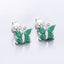0.88 Carat Genuine Emerald .925 Sterling Silver Earrings