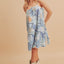 Stylish Summer Printed Ruffled Hem Mini Cami Dress