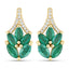 Pendientes de Esmeralda Zambiana y Diamante Blanco de 0.91 Quilates