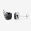 Pendientes de diamante negro genuino de 4.91 quilates en oro blanco de 14K