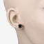 Boucles d'oreilles en diamant noir véritable de 4,12 carats en or jaune 14K