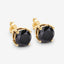 Boucles d'oreilles en diamant noir véritable de 4,12 carats en or jaune 14K
