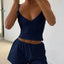 V-Neck Cami and Shorts Set