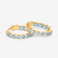 Boucles d'oreilles en argent sterling avec topaze bleue véritable de 3,80 carats
