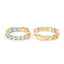 Boucles d'oreilles en argent sterling avec topaze bleue véritable de 3,80 carats