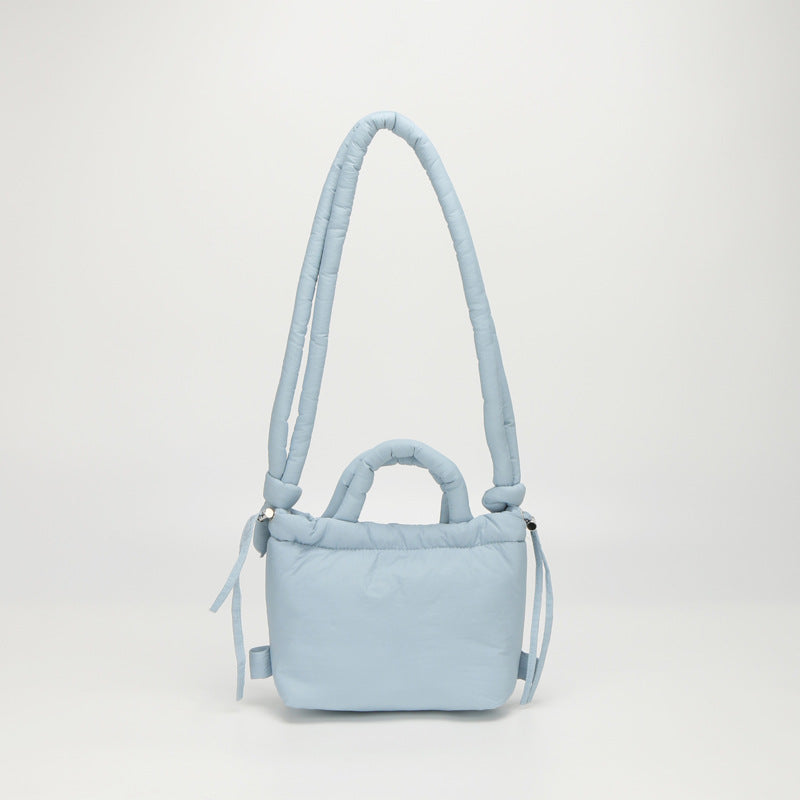 Casual Quilted Lightweight Dual-Use Bucket Bag