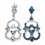 Pendientes de plata esterlina con topacio azul de Londres de 4.84 quilates