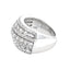 Bague de mariage en diamant de 3,00 ct en or blanc 10KT
