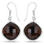 22.80 Carat Genuine Smoky Quartz Sterling Silver Earrings