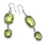 Boucles d'oreilles en argent sterling avec quartz citron véritable de 25,74 carats