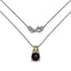 Pendentif élégant en quartz fumé de 3,16 carats et diamants en argent sterling