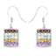 4.32 Carat Genuine Multi-Stone .925 Sterling Silver Earrings