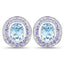 6.30 Carat Genuine Blue Topaz and Tanzanite Earrings