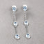 2.16 Carat Genuine Blue Topaz Sterling Silver Earrings