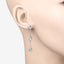 2.16 Carat Genuine Blue Topaz Sterling Silver Earrings