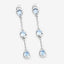 2.16 Carat Genuine Blue Topaz Sterling Silver Earrings