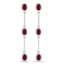 2.70 Carat Genuine Garnet Sterling Silver Earrings