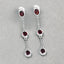 2.70 Carat Genuine Garnet Sterling Silver Earrings
