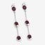2.70 Carat Genuine Garnet Sterling Silver Earrings