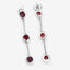 2.70 Carat Genuine Garnet Sterling Silver Earrings