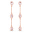 Boucles d'oreilles en morganite véritable de 1,62 carat en argent sterling .925