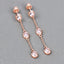 Boucles d'oreilles en morganite véritable de 1,62 carat en argent sterling .925