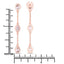 Boucles d'oreilles en morganite véritable de 1,62 carat en argent sterling .925