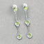 Pendientes de Peridoto Genuino de 2.10 Quilates en Plata Esterlina .925