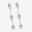 Pendientes de Peridoto Genuino de 2.10 Quilates en Plata Esterlina .925