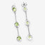Pendientes de Peridoto Genuino de 2.10 Quilates en Plata Esterlina .925