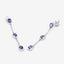 Boucles d'oreilles en argent sterling avec tanzanite véritable de 1,98 carat