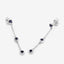 Pendientes de plata esterlina con zafiro azul genuino de 0.66 quilates