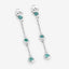 0.60 Carat Genuine Emerald .925 Sterling Silver Earrings