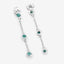 0.60 Carat Genuine Emerald .925 Sterling Silver Earrings